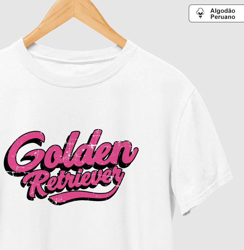 Golden Retriever Estilo Rosa