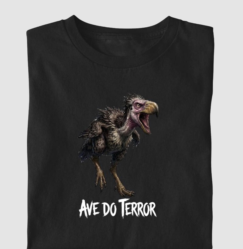  Camiseta Dinossauro Ave Terror Ataque Algodão Premium Dinoloco 