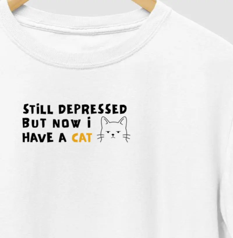 still depressed but now i have a cat