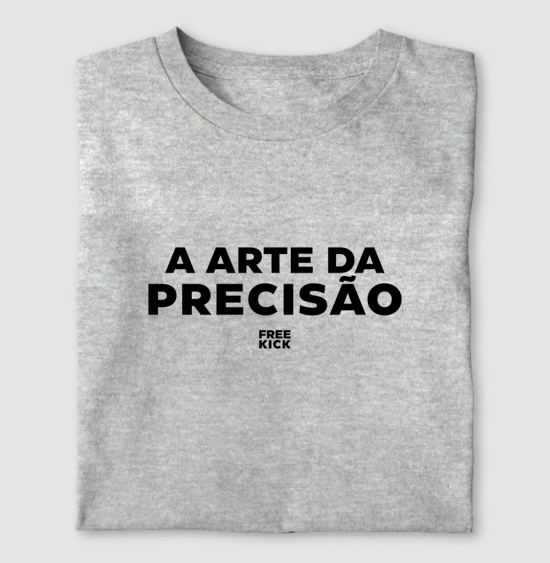CAMISETA FREE KICK A ARTE DA PRECISÃO LOGO PRETO