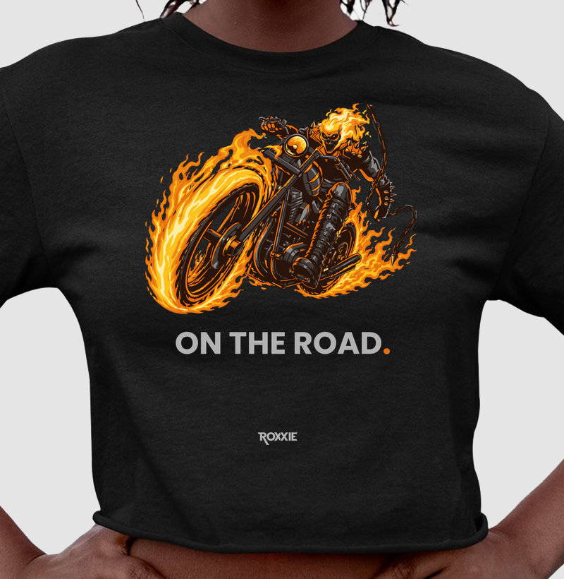 Camiseta On the Road  - Cropped