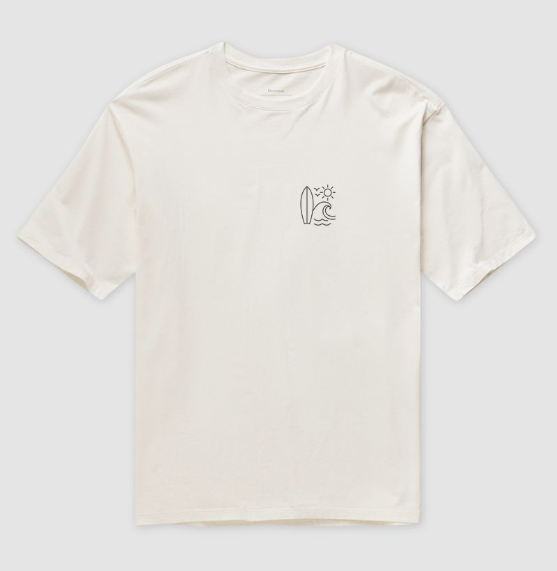 Minimalist Surf Iconography Oversized