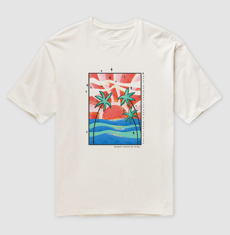 Camiseta Oversized Sunset