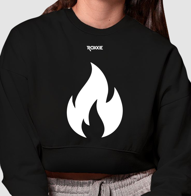 Roxxie Fire - Cropped Moletom