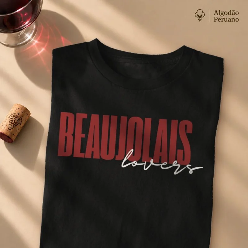 Camiseta Beaujolais Lovers - Camiseta Algodão Peruano