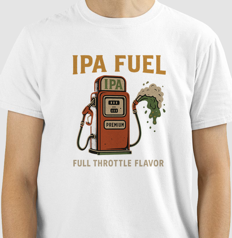 Camiseta IPA Fuel – Cerveja Artesanal Premium Estampa Criativa