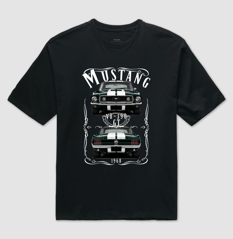 Camiseta oversized Mustang vintage