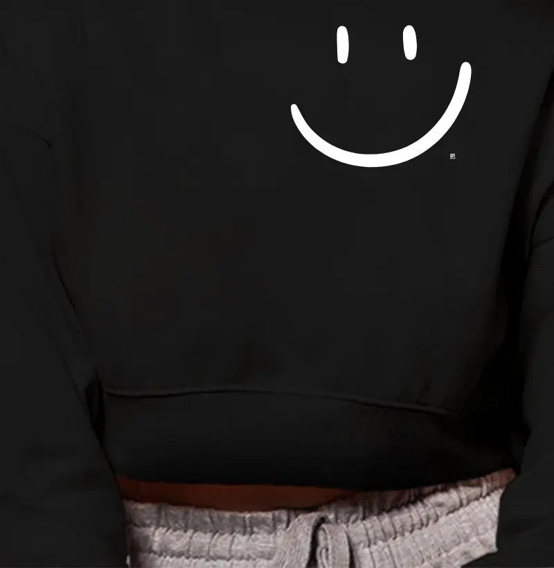 Cropped Moletom Sorria