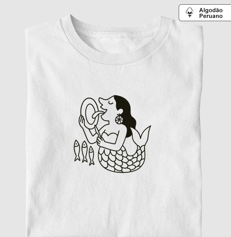Camiseta O Prato da Sereia - por Maísa Campos