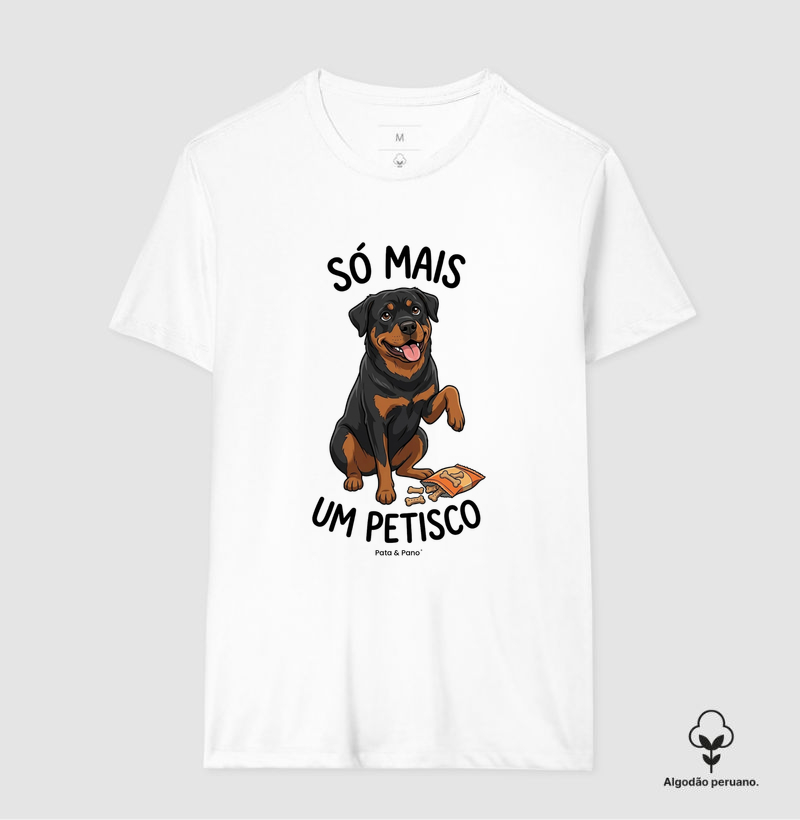 CAMISETA ALGODÃO PERUANO ROTTWEILER PETISCO