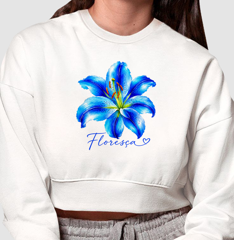 Camiseta Floresça Blue