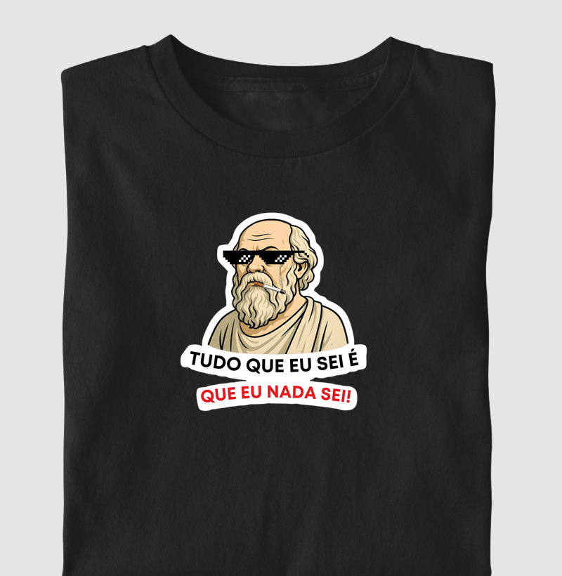 Sócrates Meme – Tudo Que Eu Sei é Que Eu Nada Sei