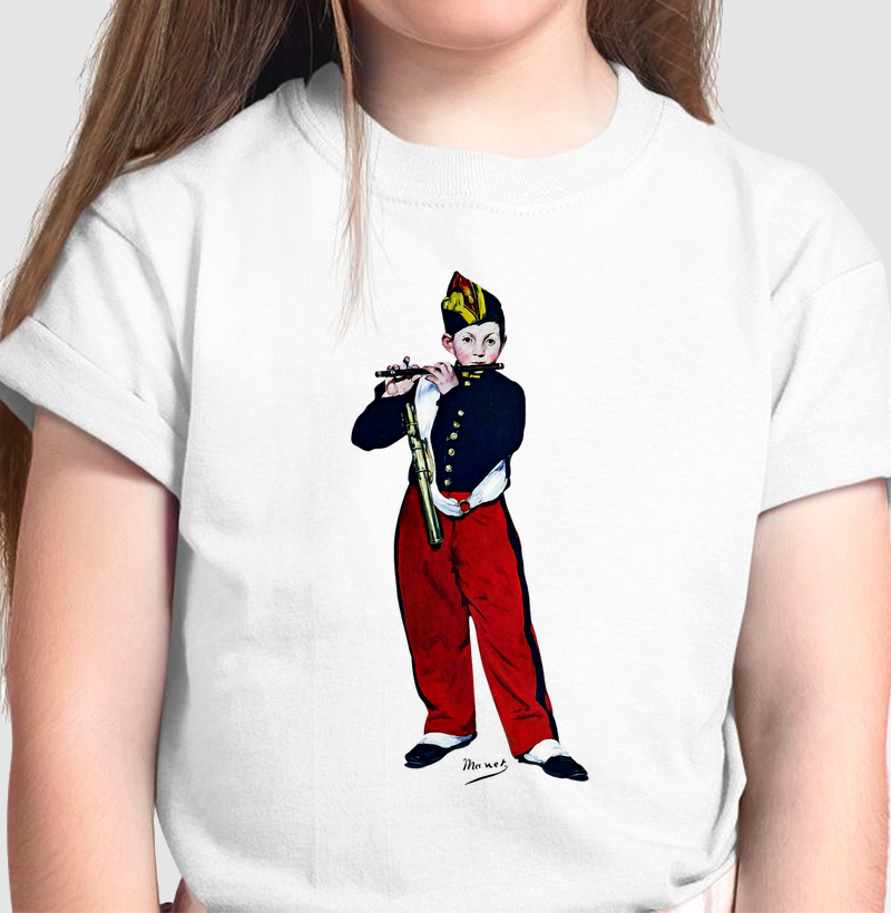 Blusa Infantil Impressionismo Le Fifre Édouard Manet - Coleção Vestindo Arte