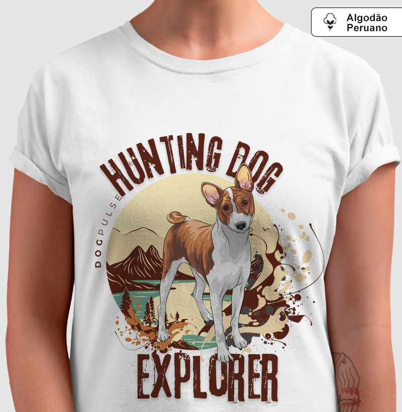 Camiseta Algodão Peruano Dog Pulse Hunting Dog Explorer – Adventure Awaits