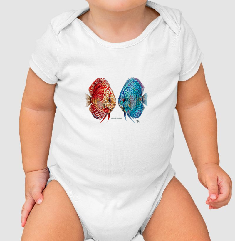 Peixes - Acarás - Body Infantil
