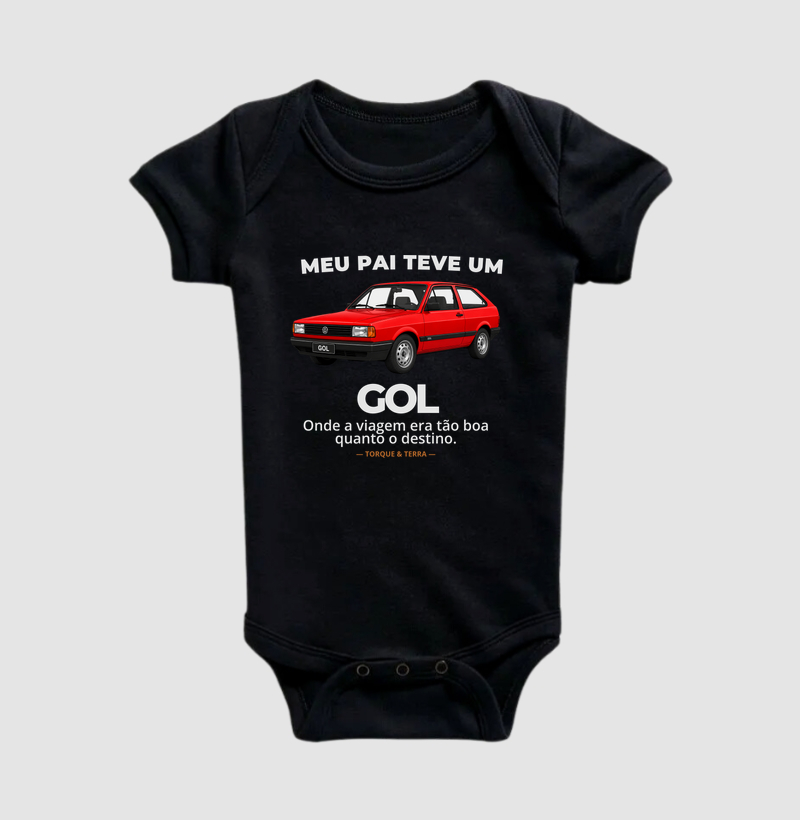 Meu pai tem um - GOL vermelho - Body Infantil