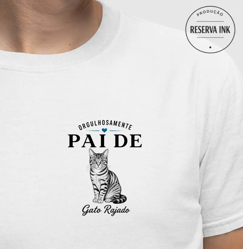 Orgulhosamente Pai de Gato Rajado