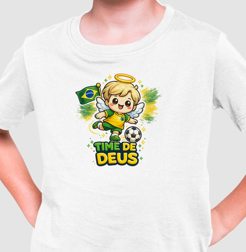 Camiseta Infantil Time de Deus