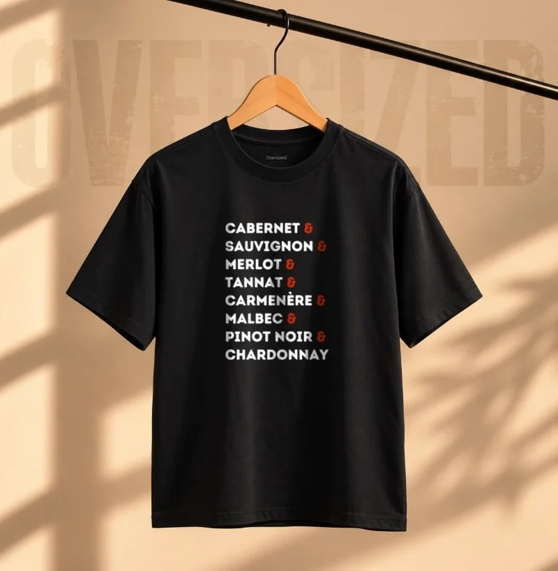 Camiseta Nome das Uvas - Camiseta Oversized