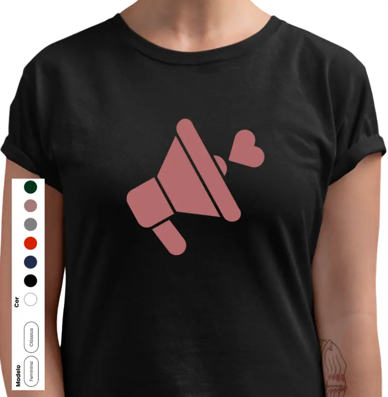 Megafone do amor Rosa Tropical