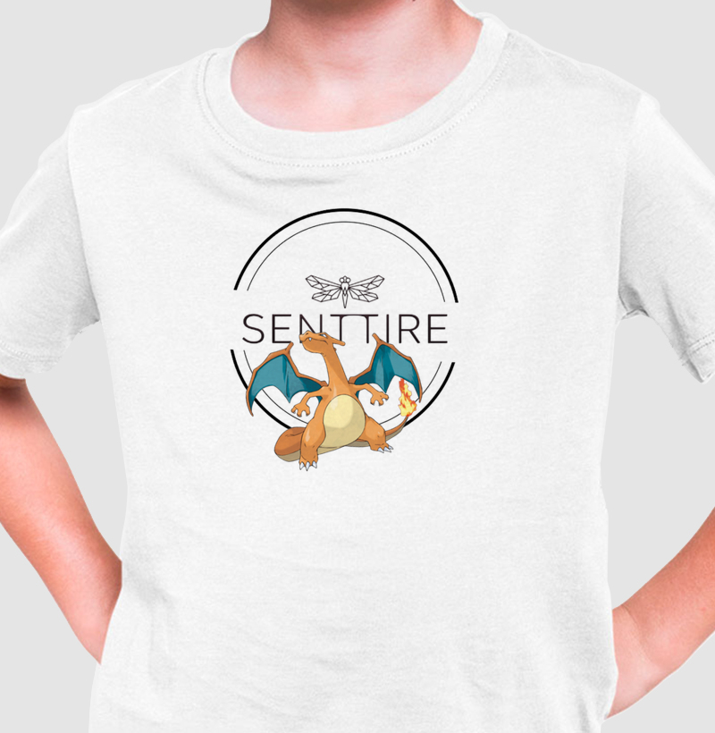 Camiseta Charizard Senttire Edition - Camiseta Infantil