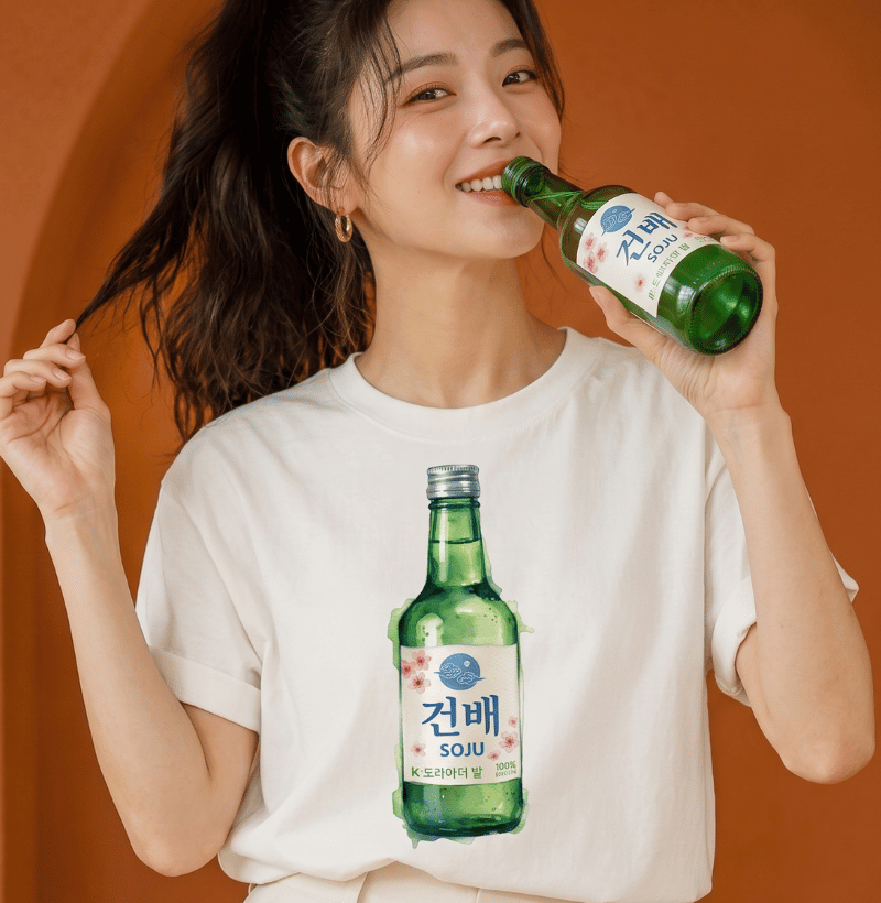 Camiseta Garrafa de Soju