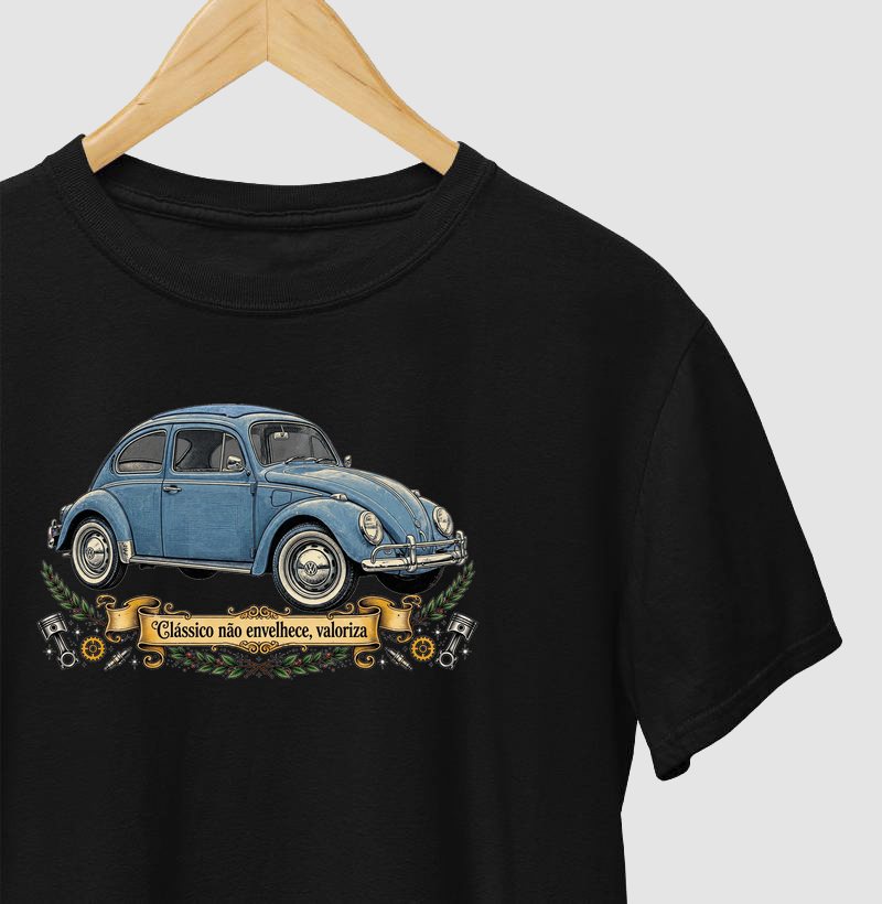 Fusca Azul Clássico Não Envelhece Valoriza - Old School Tattoo