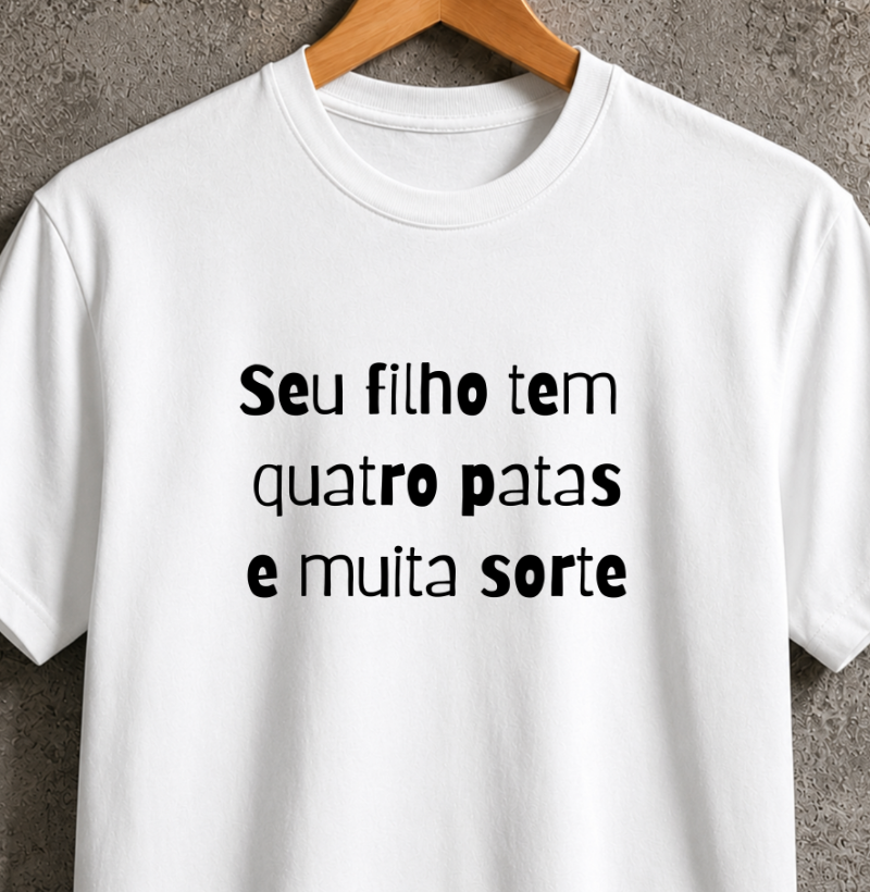 Seu filho tem 4 patas e muita sorte