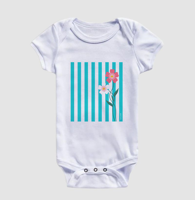 FLOR ROSA 01 - Body Infantil