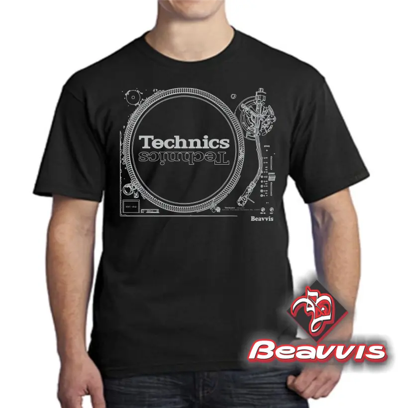 Camisa com estampa toca disco 