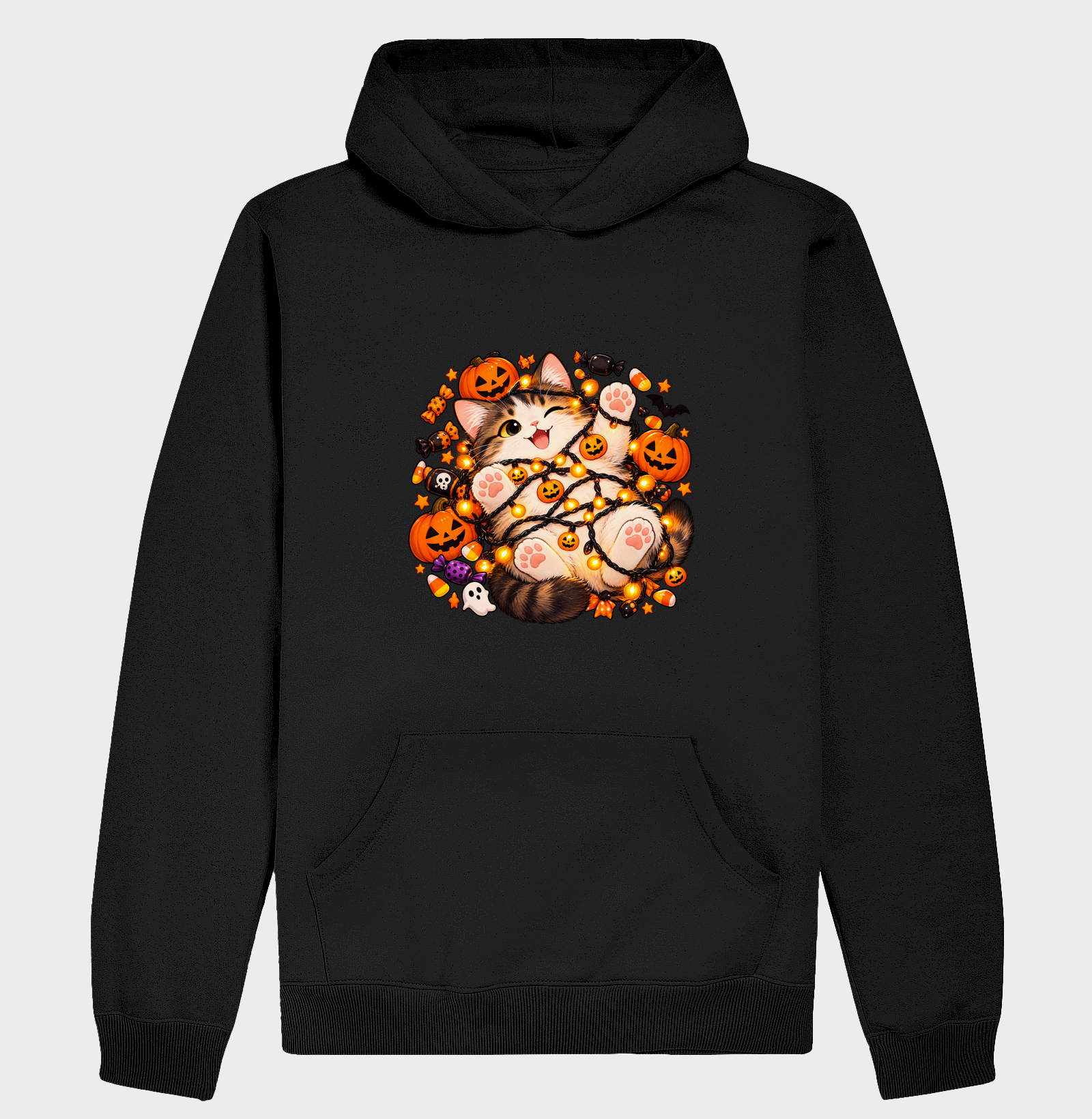 Gatoween - Enrolado na Decoração - Hoodie Moletom