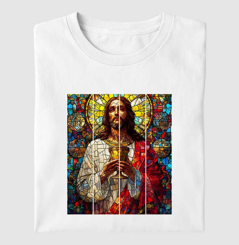 Camiseta Jesus Com Cálice