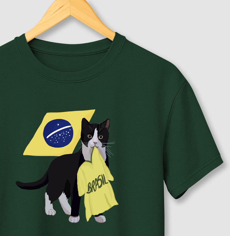 Gato torcedor do Brasil
