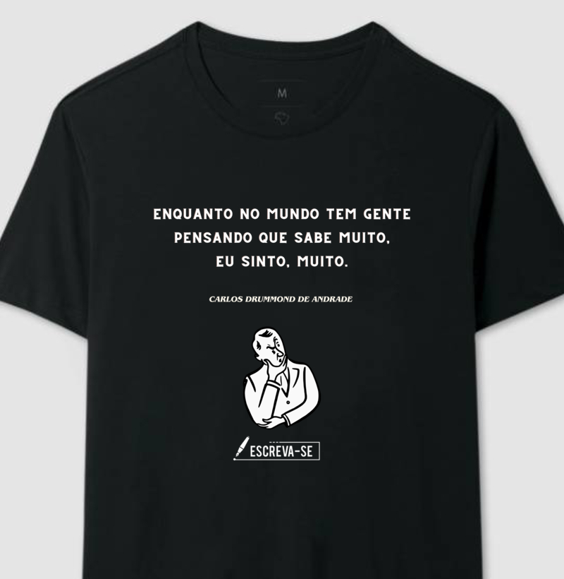 Enquanto no mundo tem gente que acha que sabe muito, eu sinto. Muito.                         