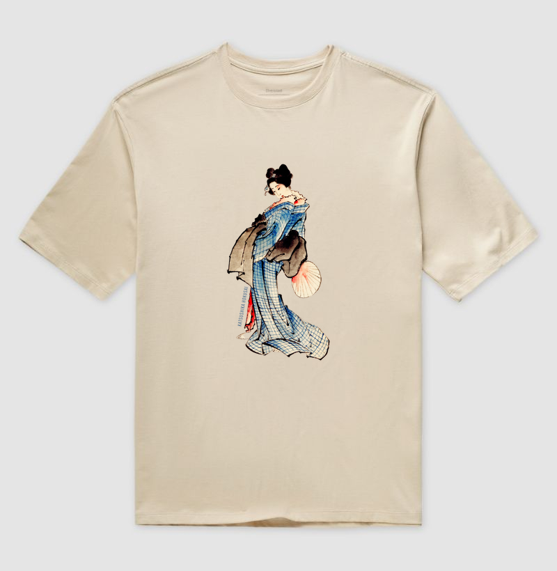 Woman ... Wearing Kimono (1830-1850) - Katsushika Hokusai