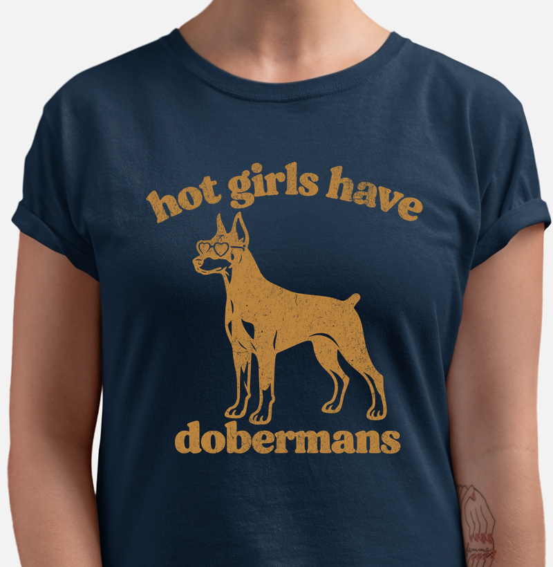 Hot girls have dobermans