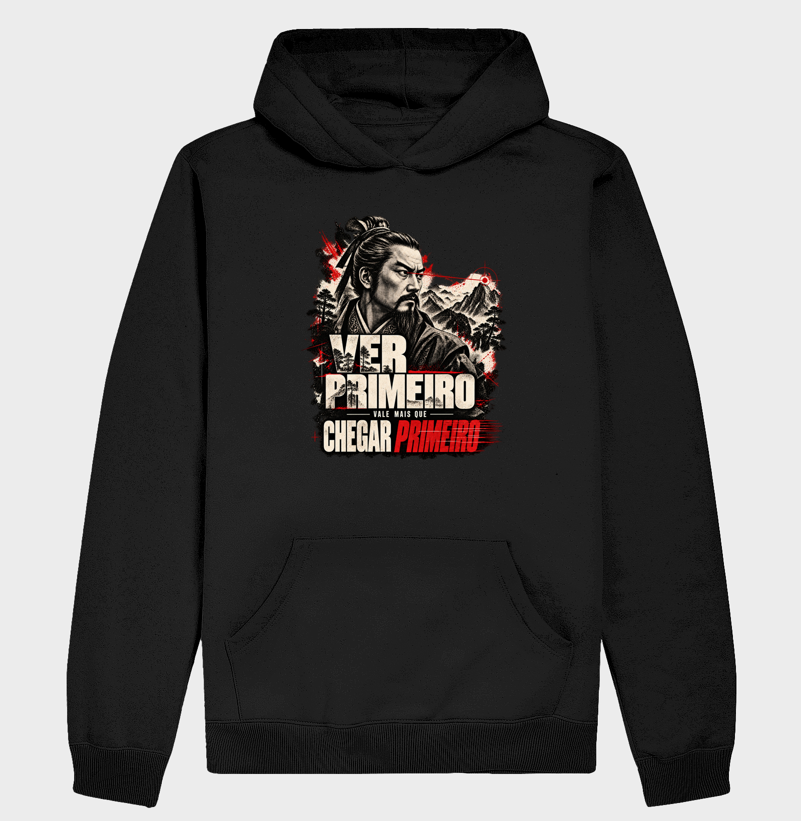 Sun Tzu - Ver Primeiro Vale Mais Que Chegar Primeiro - Hoodie Moletom