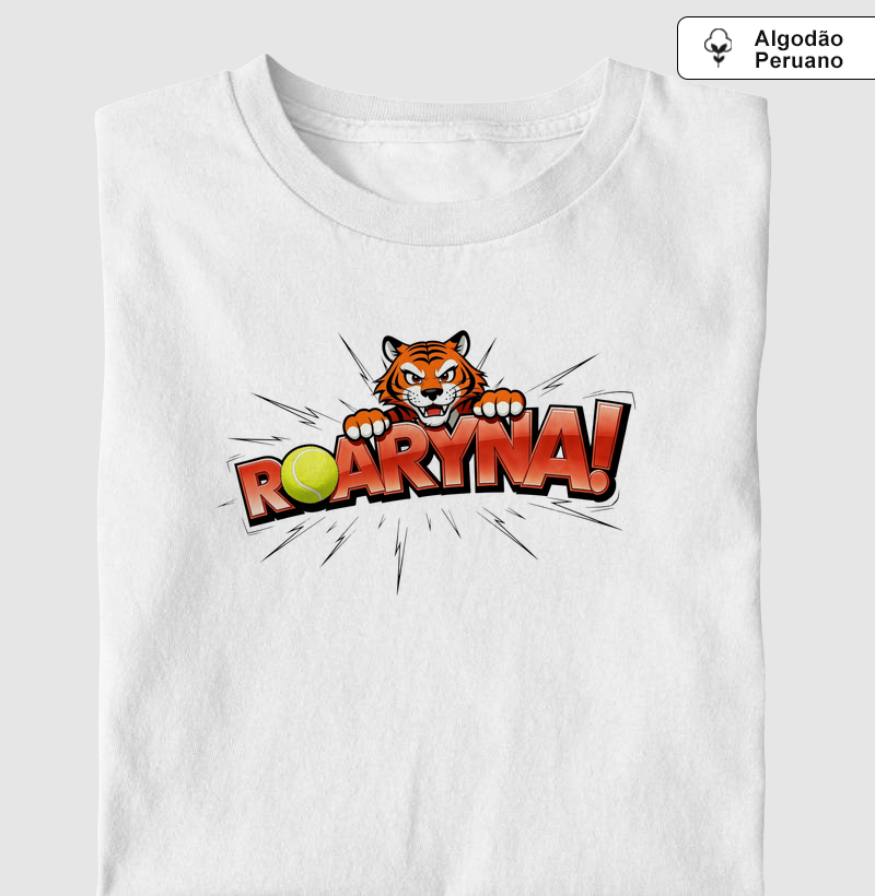 t-shirt ROARYNA! algodão peruano | camiseta tênis