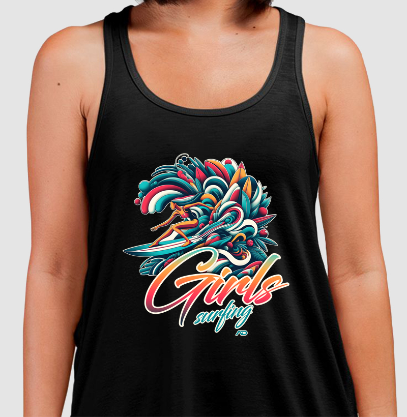 Girls Surfing