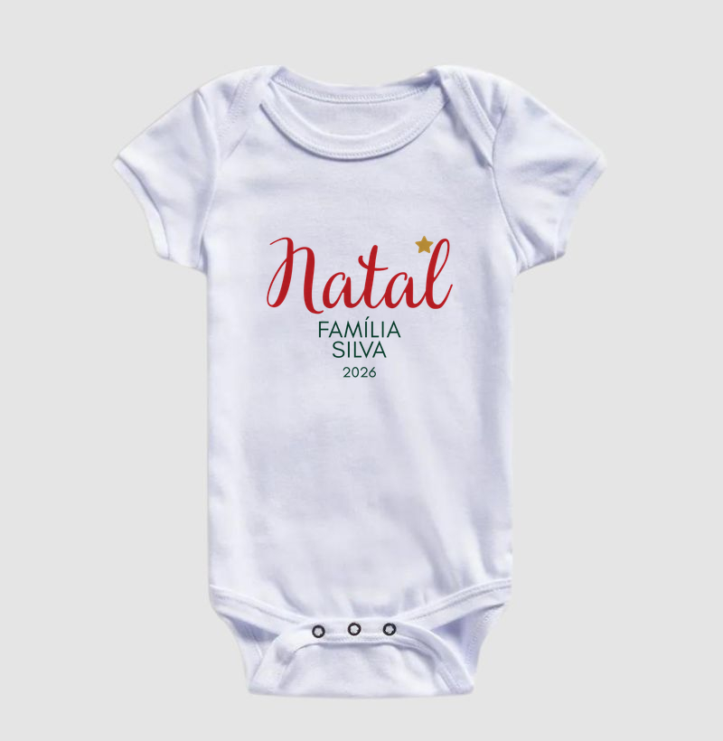 Natal - Família Silva - 2026 (body bebê)