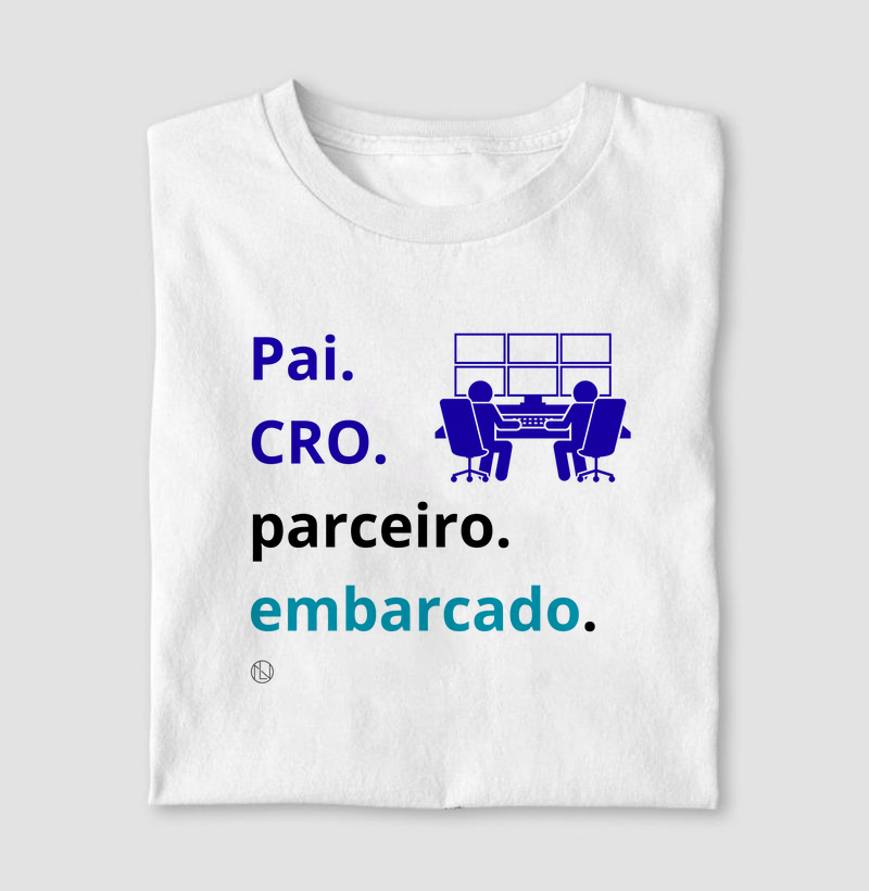 Camiseta pai, CRO, parceiro 