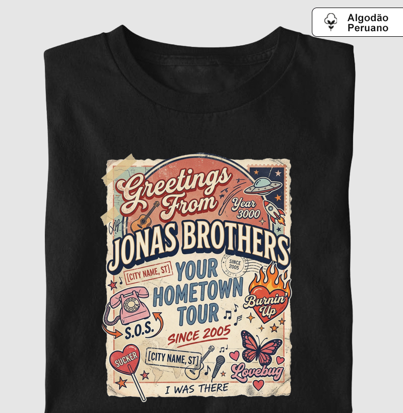 Jonatic Algodão Peruano - Jonas Brothers