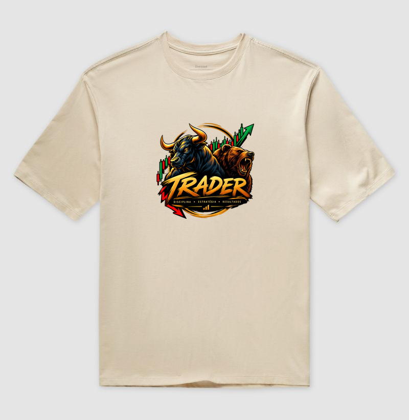 A Mentalidade do Trader - Camiseta Oversized