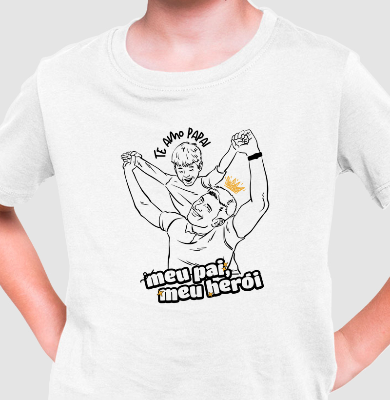 Te amo papai, meu pai, meu heroi