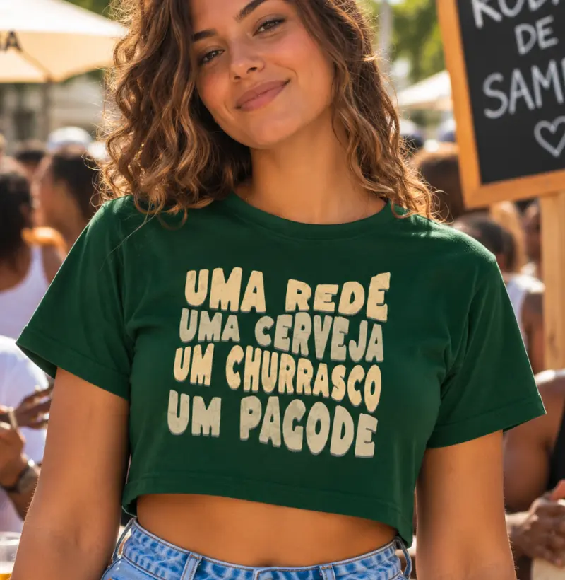 Uma rede uma cerveja um churrasco um pagode - Cropped