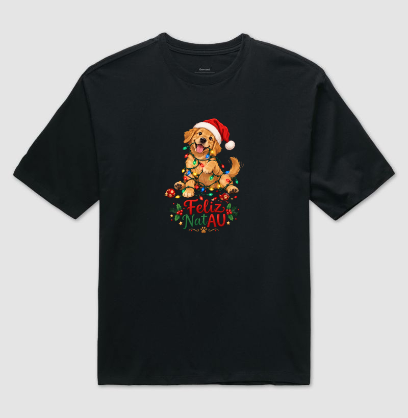 Feliz NatAU - Camiseta Oversized
