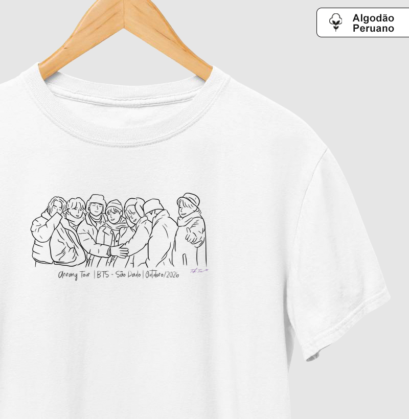 BTS - Camiseta Algodão Peruano