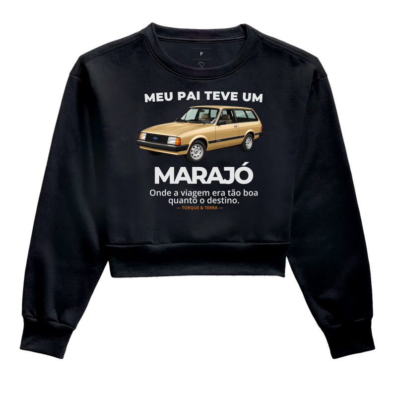 Meu pai teve um - MARAJÓ - gold - Cropped Moletom