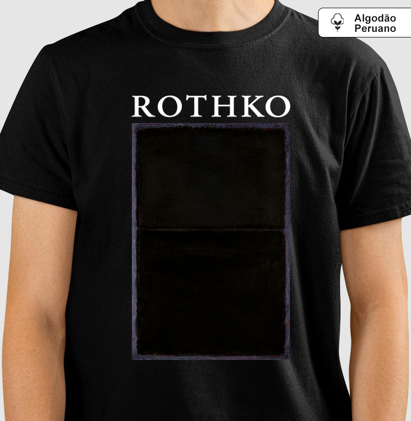 Camiseta Mark Rothko Abstrata Algodão Peruano