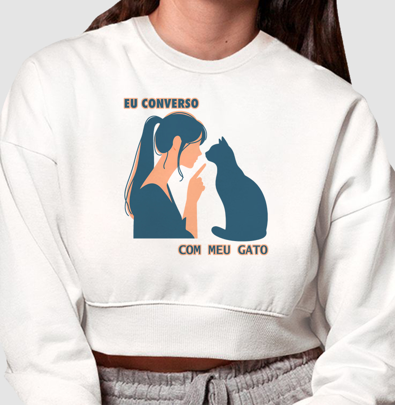 EU CONVERSO COM MEU GATO FEM.